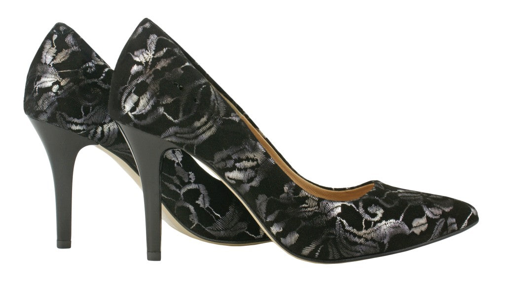 Bosccolo Womens High Heels - Black/Silver