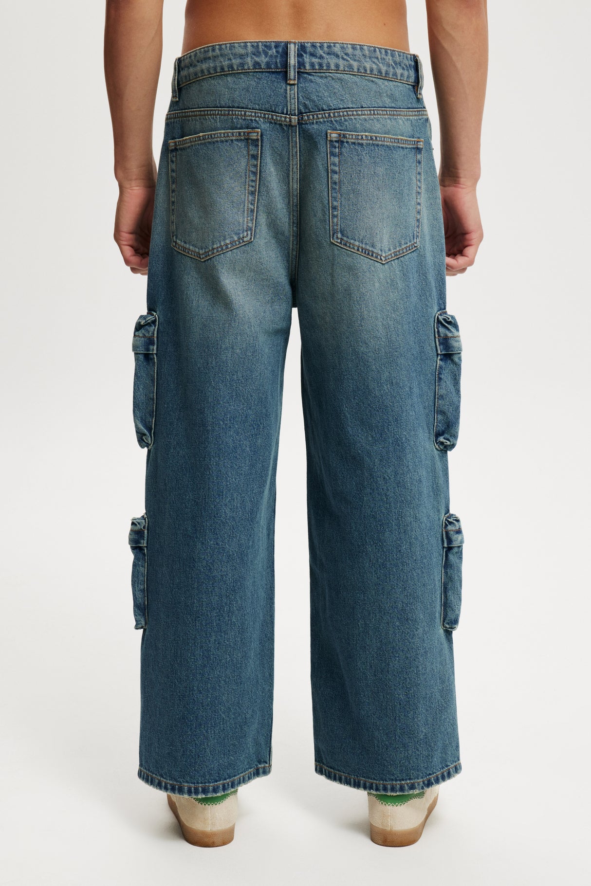 Cotton On Men's Cargo Ditch Blue