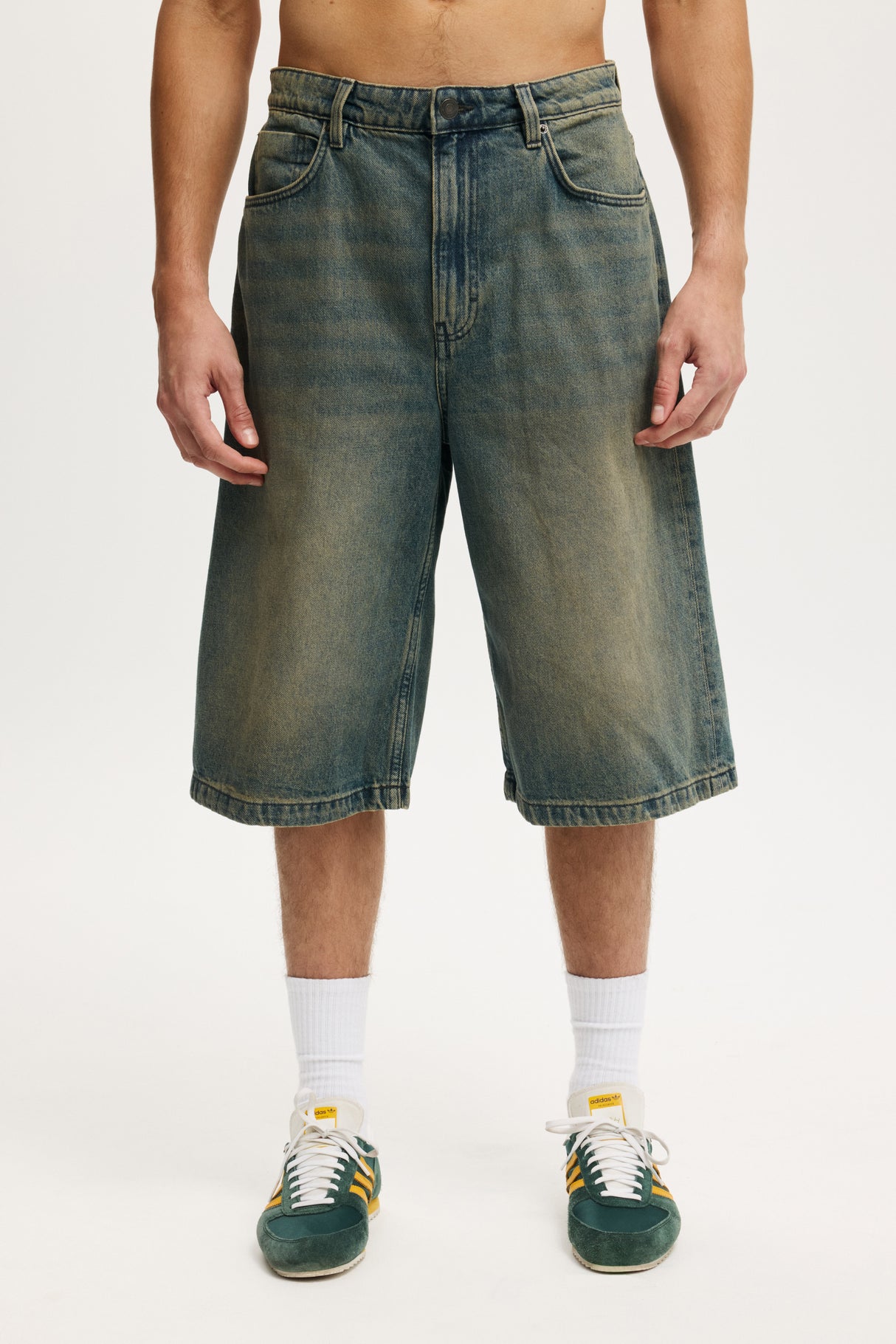 Cotton On Men's Y2K Jorts - Washed Blue