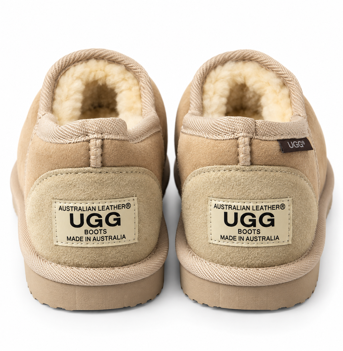 Australian Leather Ugg Classic Binded Slipper - Natural - AU8