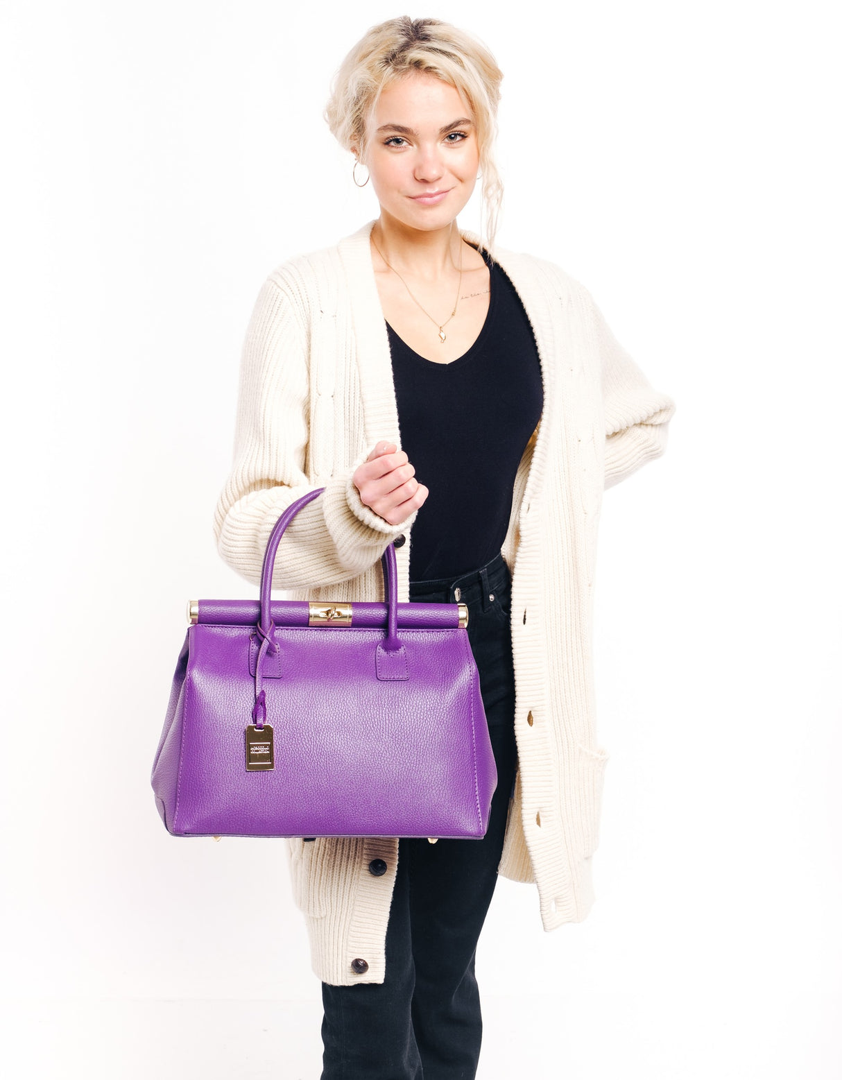 Bosccolo Handbag - Purple