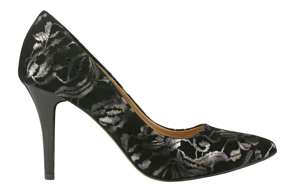 Bosccolo Womens High Heels - Black/Silver
