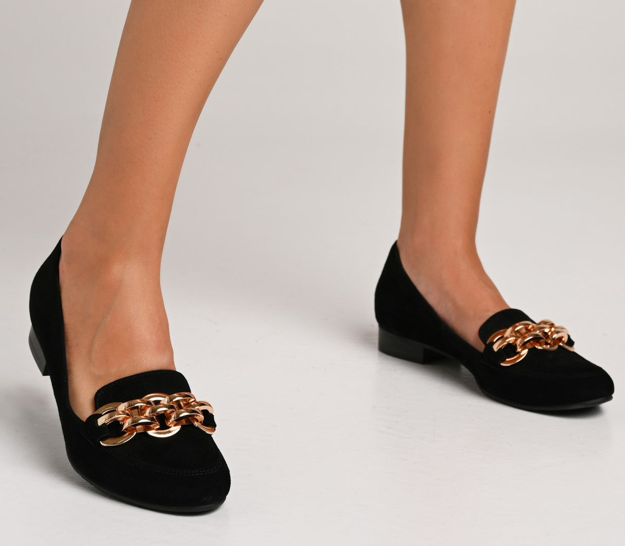 Bosccolo Womens Moccasin - Black Suede