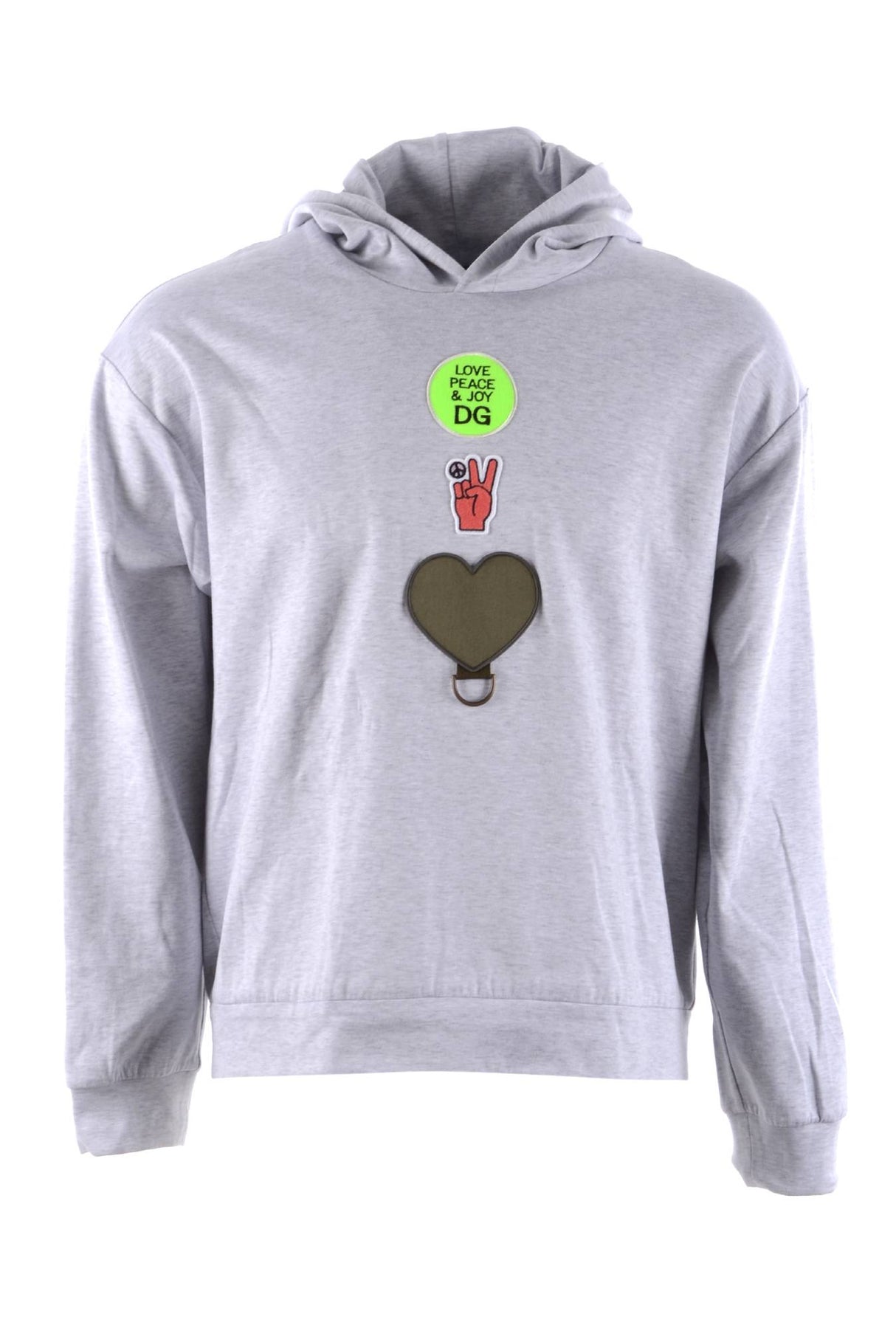 Dolce & Gabbana Men Hooded "Peace" Sweatshirt