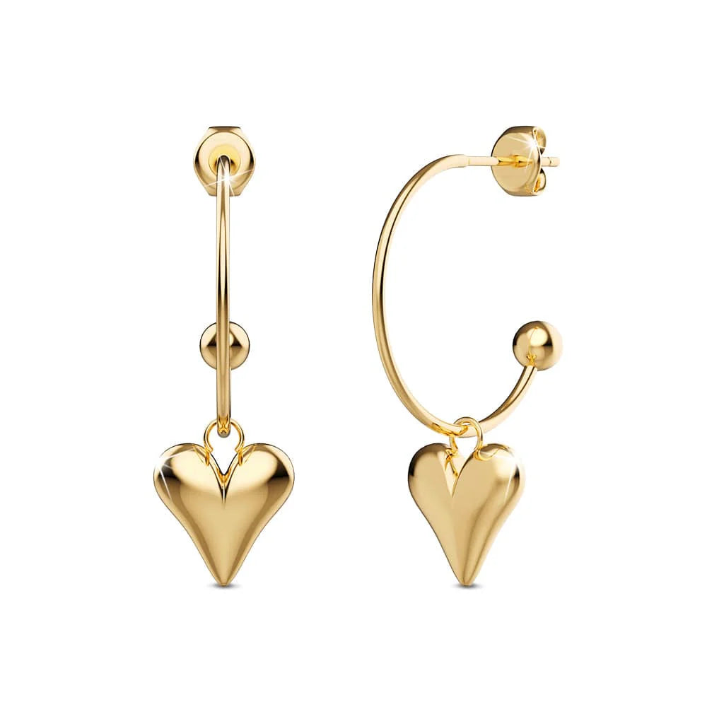 Bullion Gold Love Paradise Stud Gold Layered Earrings
