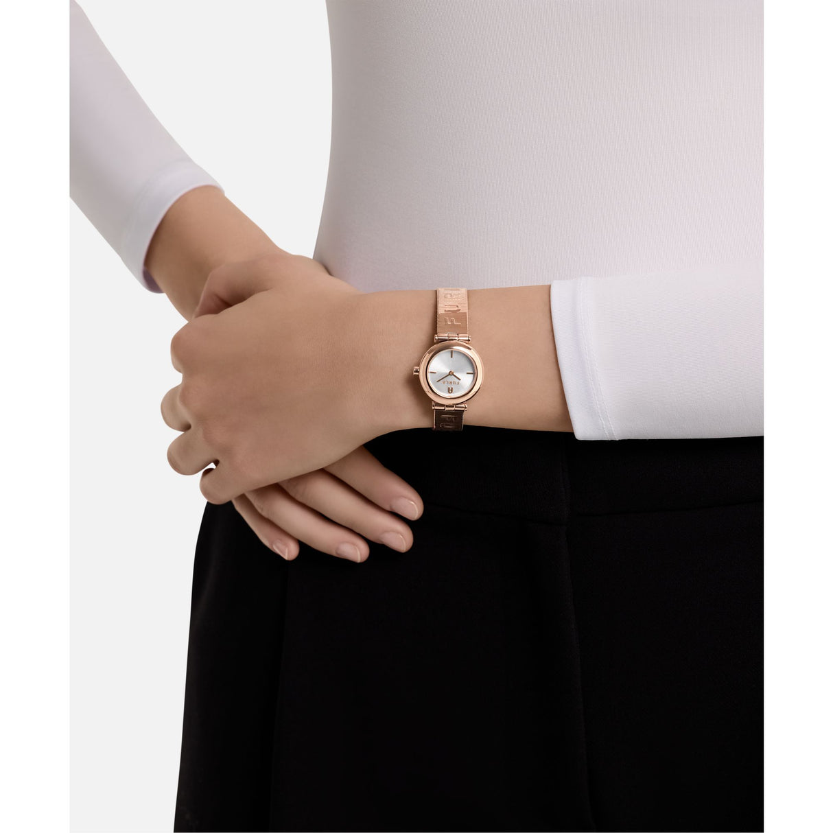 Furla Piuma Rose Gold-Tone 25mm Bracelet Watch