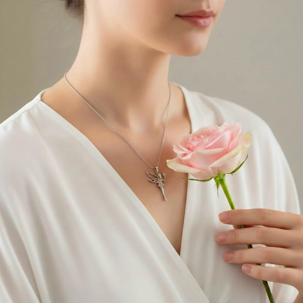 Krystal Couture Tinkerbell Necklace Embellished with SWAROVSKI Crystals