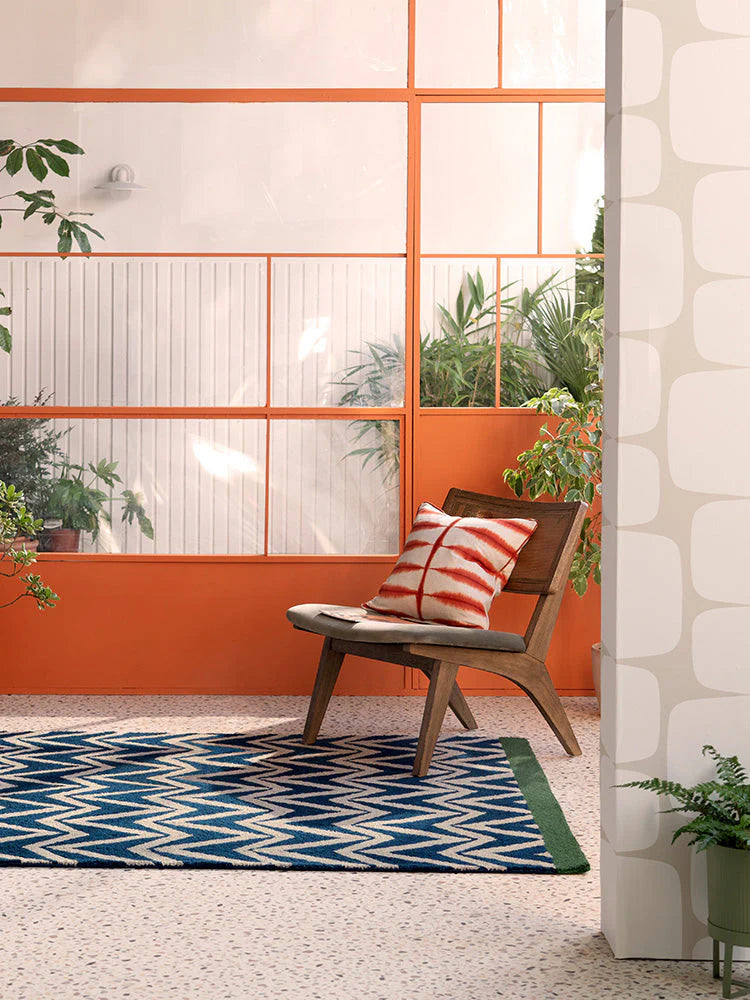 Scion Dhurrie Blue 426318 Outdoor Rug