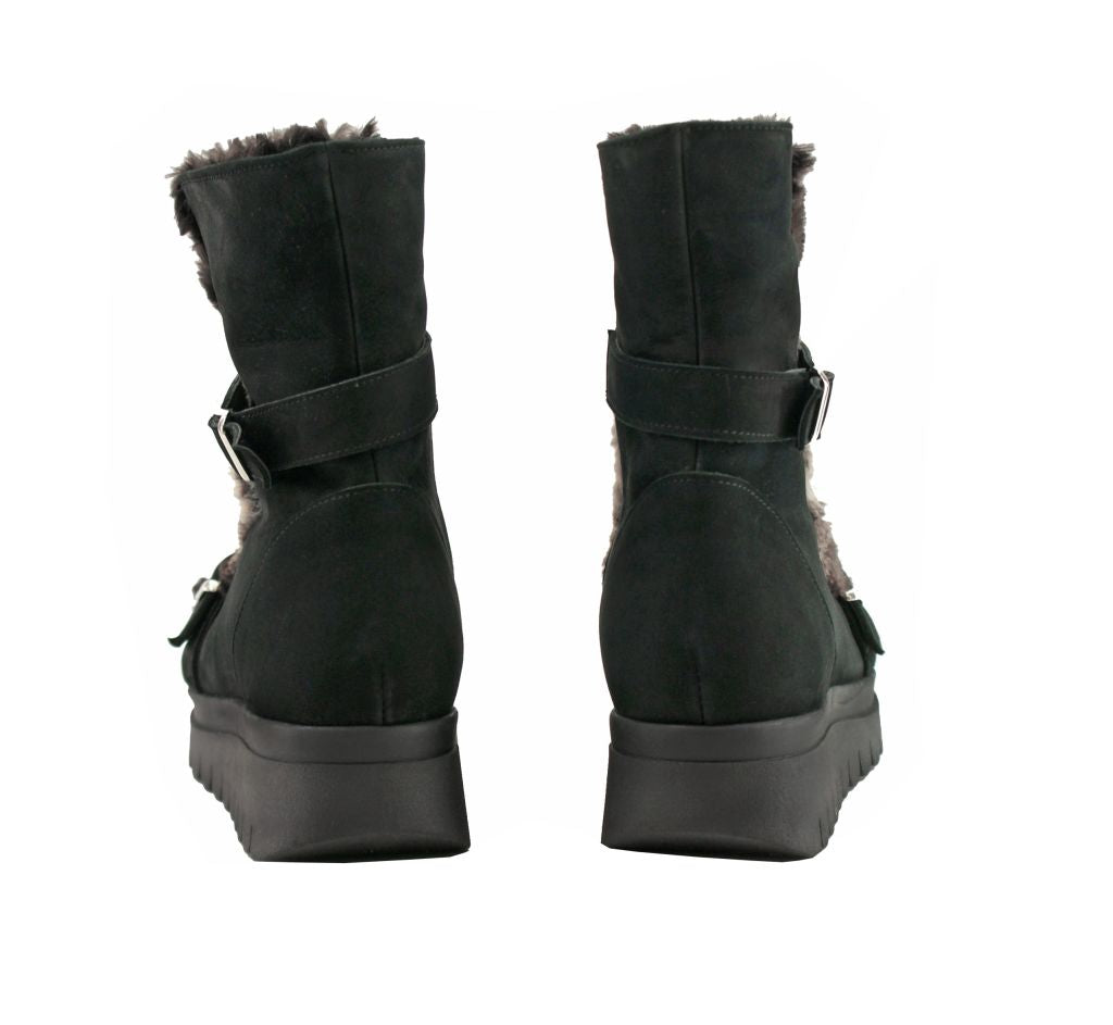 Bosccolo Womens Boots - Black Nubuck