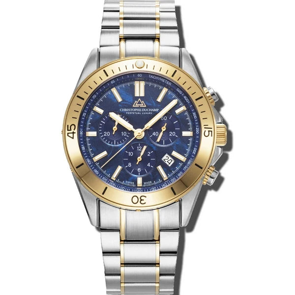 Christophe Duchamp Stratos - Blue Dial & 316L Stainless Steel & FKM Rubber Strap