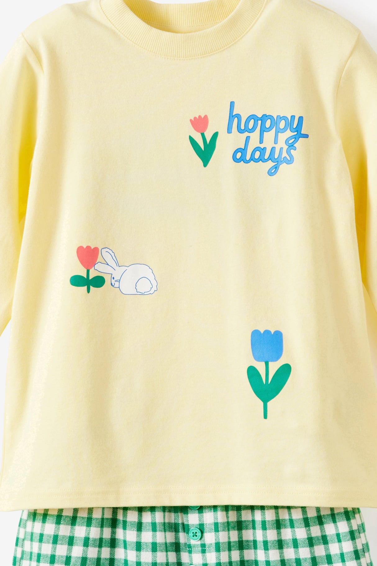Cotton On Kids Sweet Bunny Long Short Pj Set - Baby Yellow/Hoppy Days