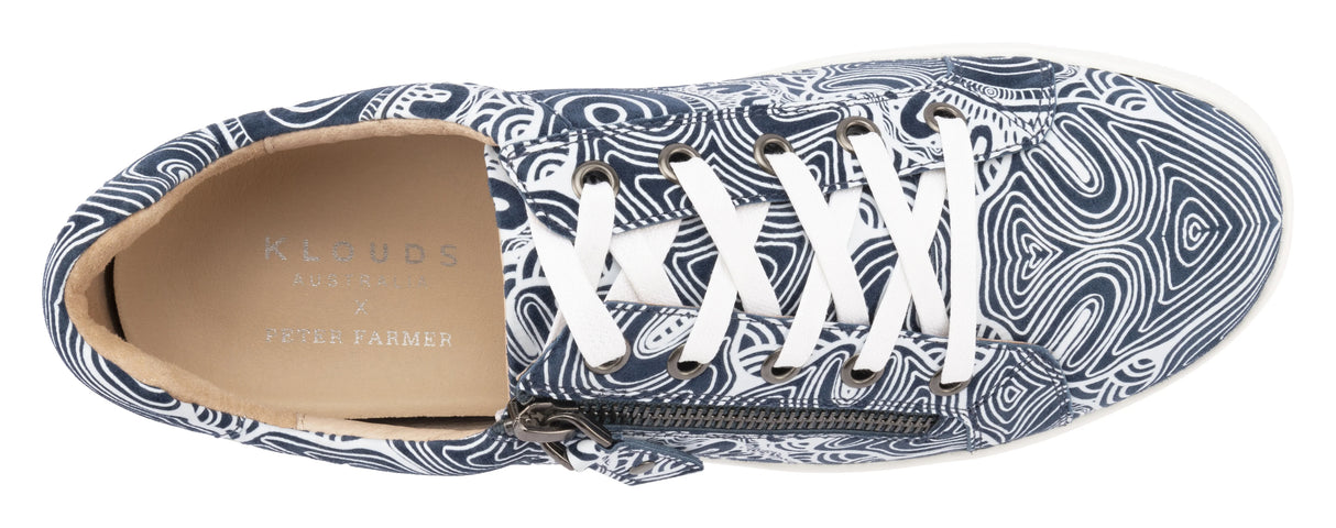 Klouds x Peter Farmer Cara Kard Print Ningaloo Blue