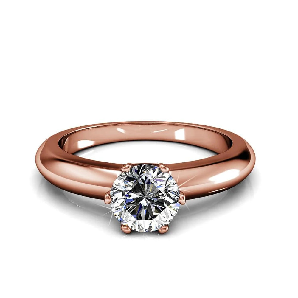 Krystal Couture Jewel In The Palace Solitaire Ring Embellished with SWAROVSKI Crystals