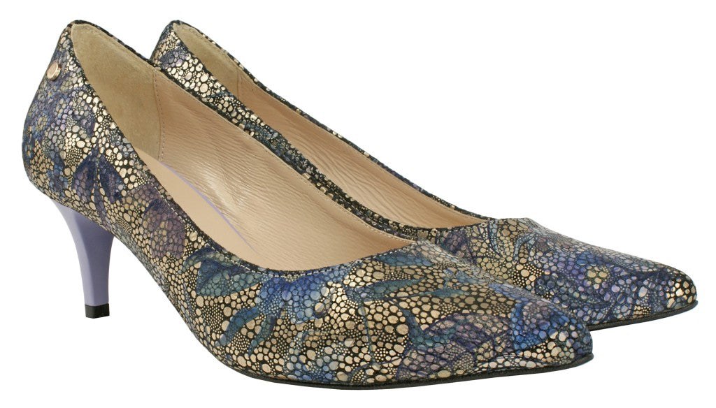 Bosccolo Womens High Heels - Purple / Gold