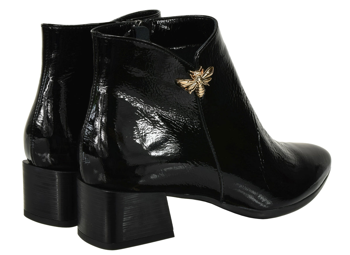 Bosccolo Womens Ankle Boots - Black
