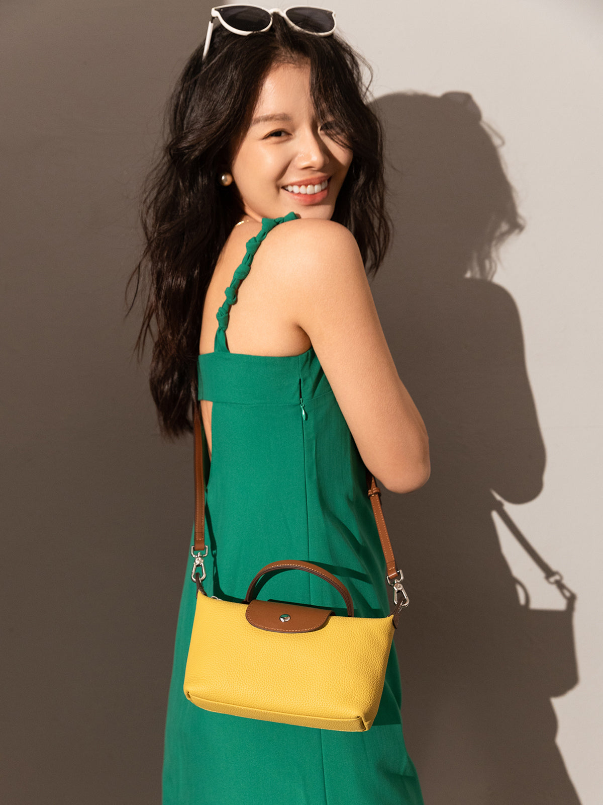 Classic Waterproof Pouch Top Handle Bag - Yellow