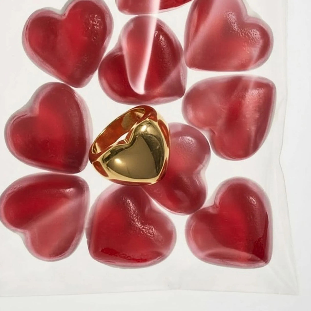 Bullion Gold Heart's Desire Signet Gold Layered Ring in 16mm