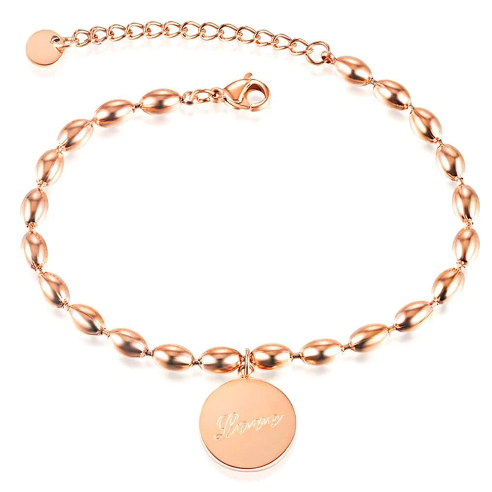 Bullion Gold Love Note Bracelet