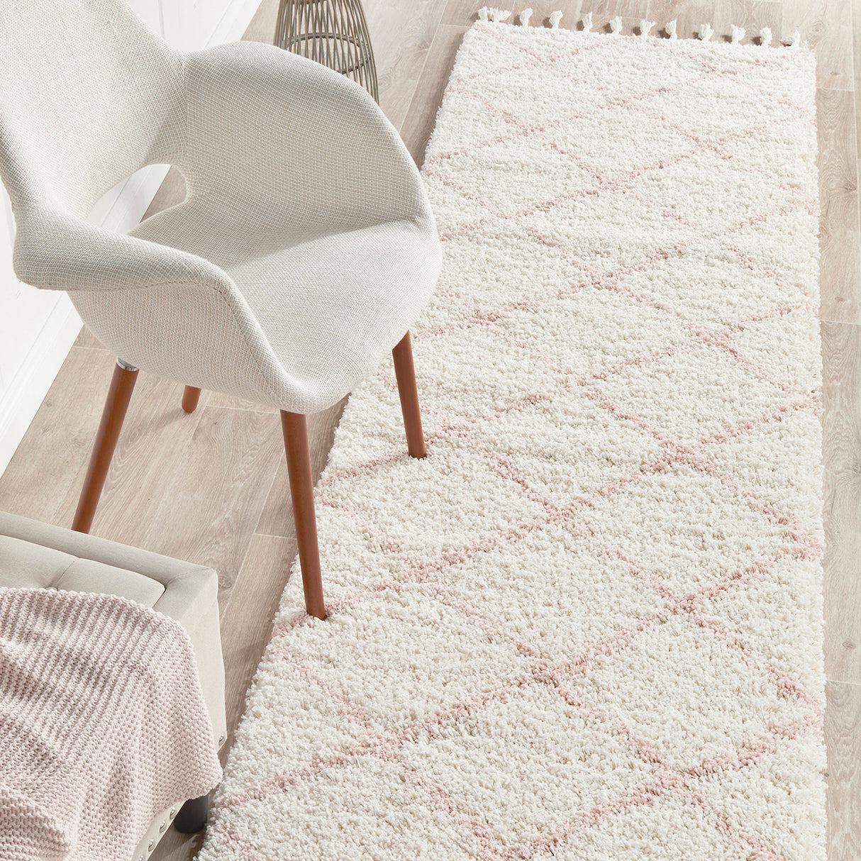 Saffron 22 Pink Runner Rug