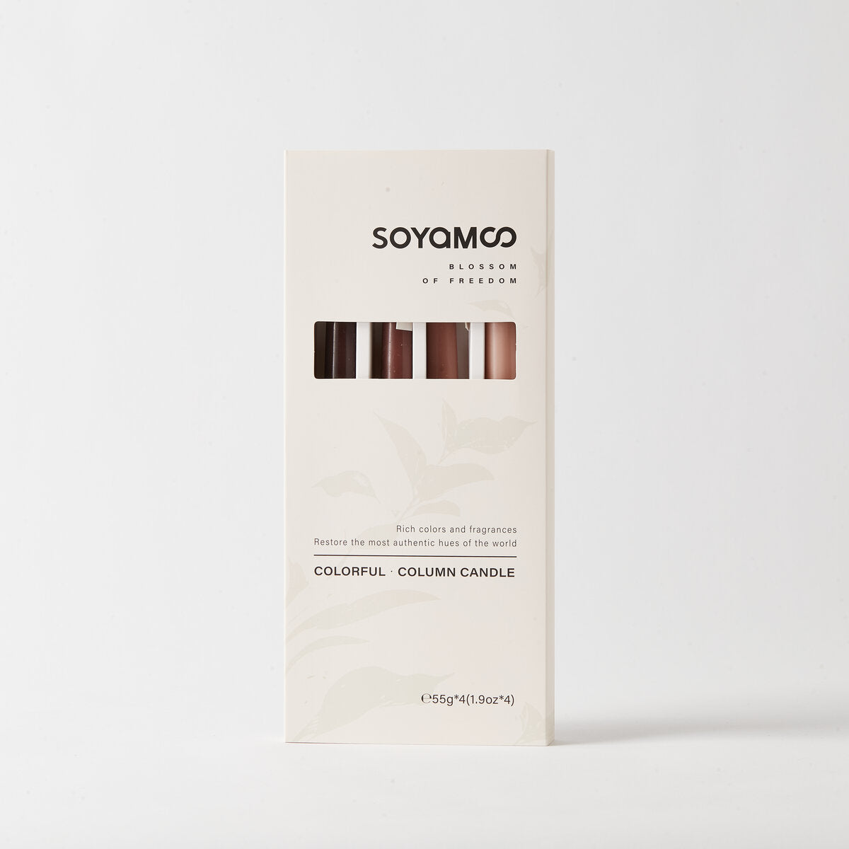 Latte Cream Ombre Taper Candles