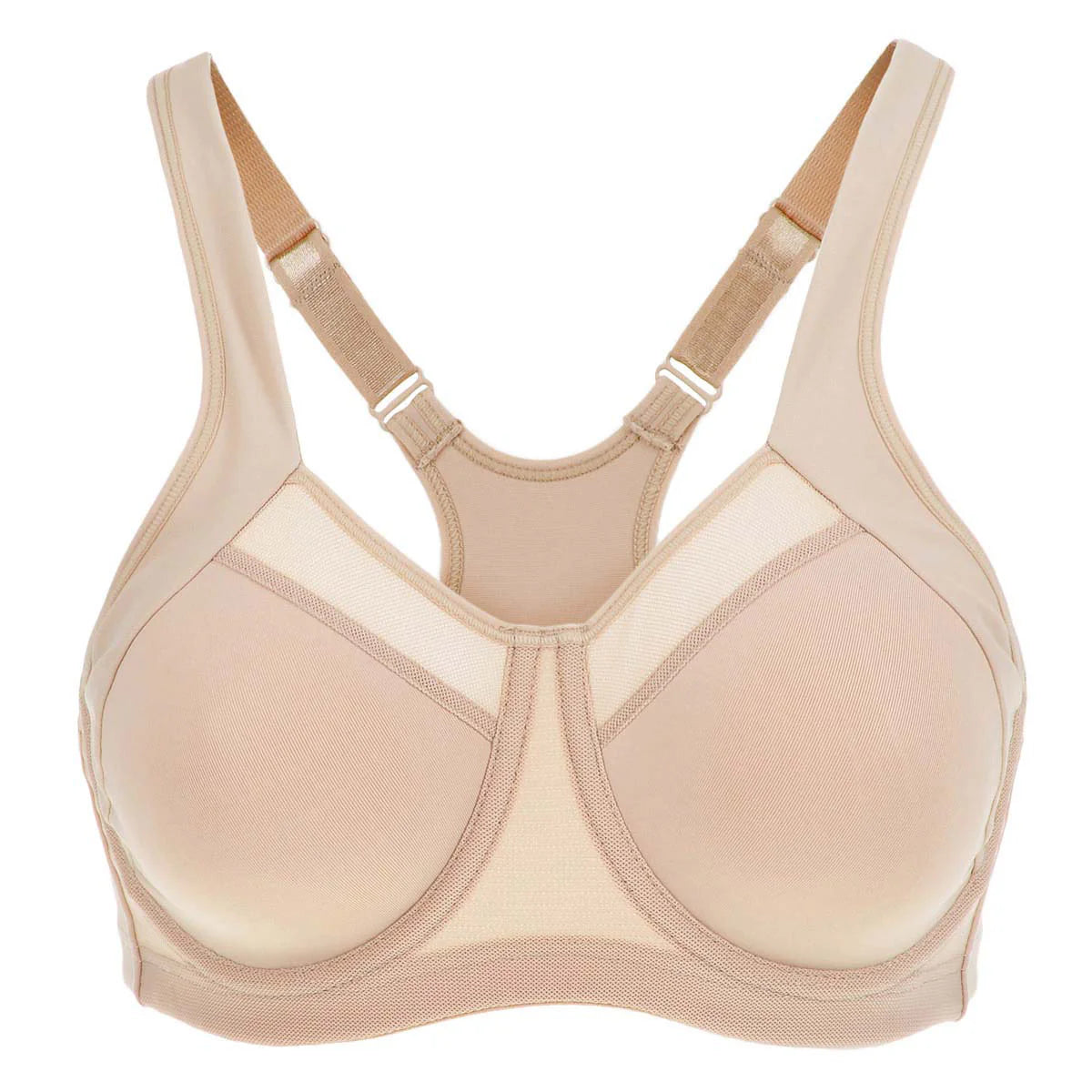 No Bounce High Support Workout Bra - Nude