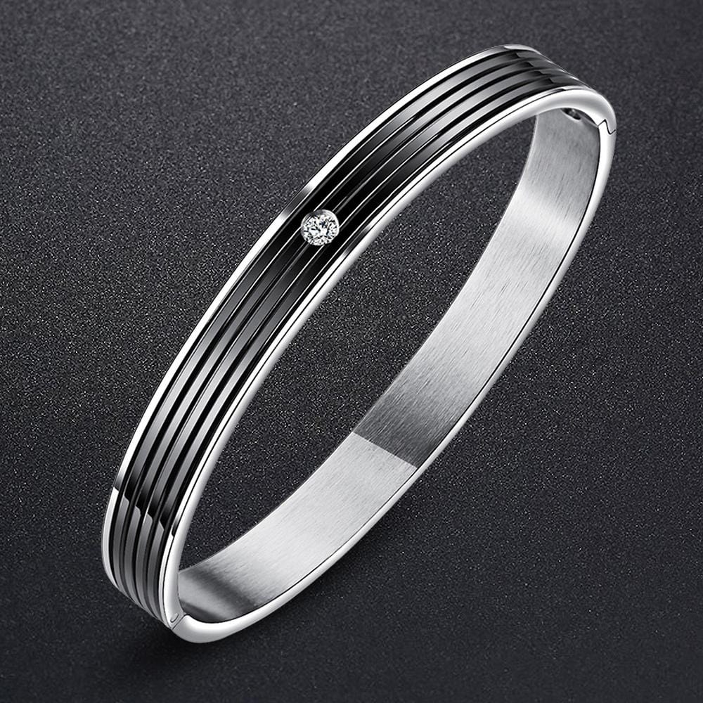 Bullion Gold Ridge Design Bangle 8mm