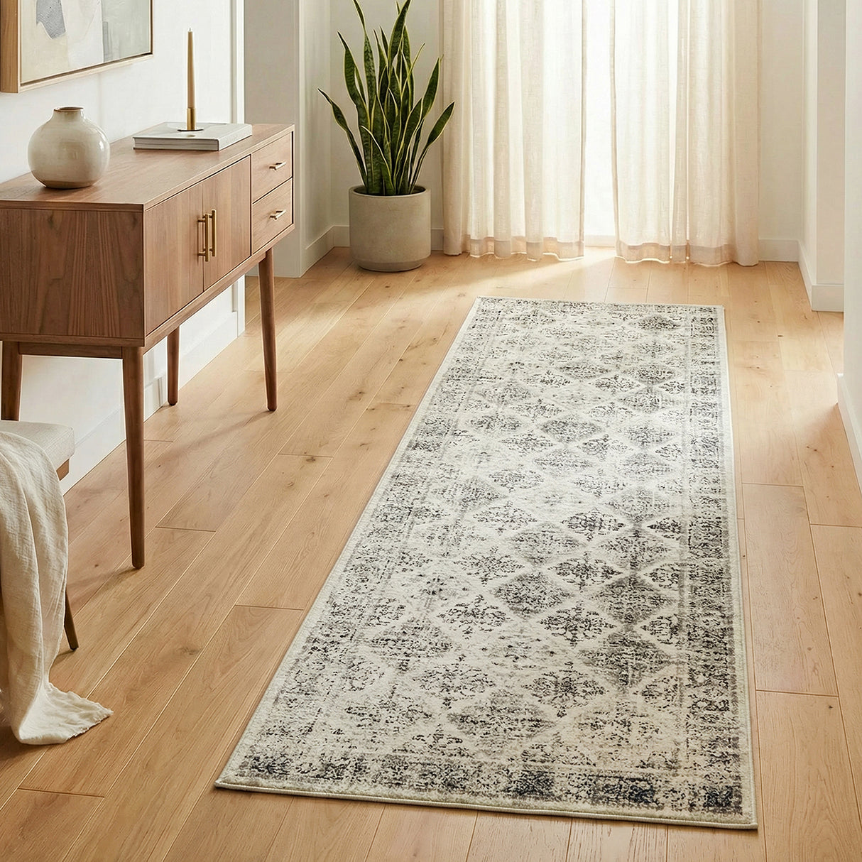 Century 999 Grey Runner Rug