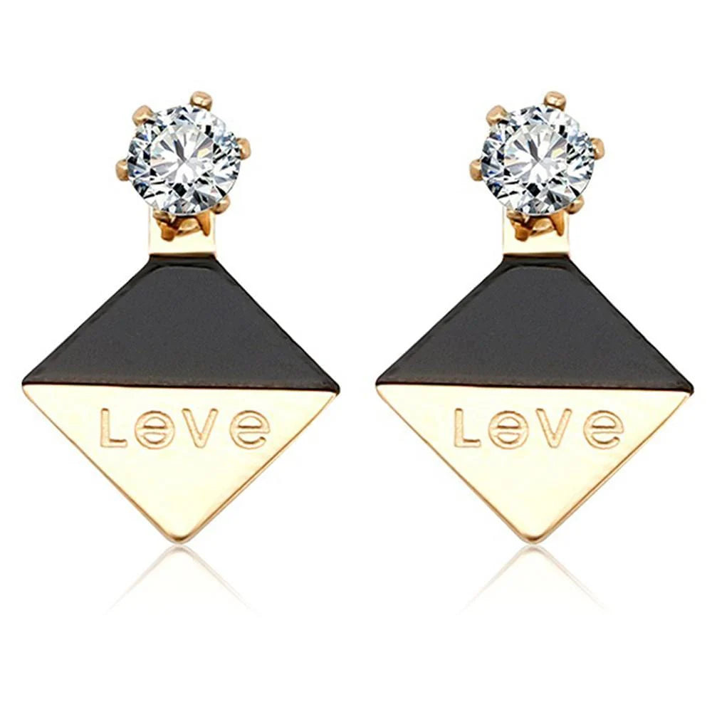 Bullion Gold Geo Love Earrings