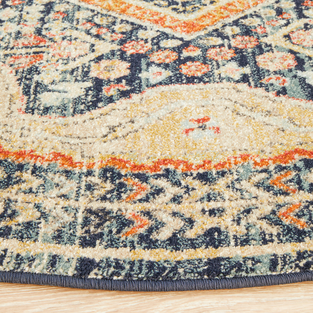 Legacy 863 Navy Round Rug