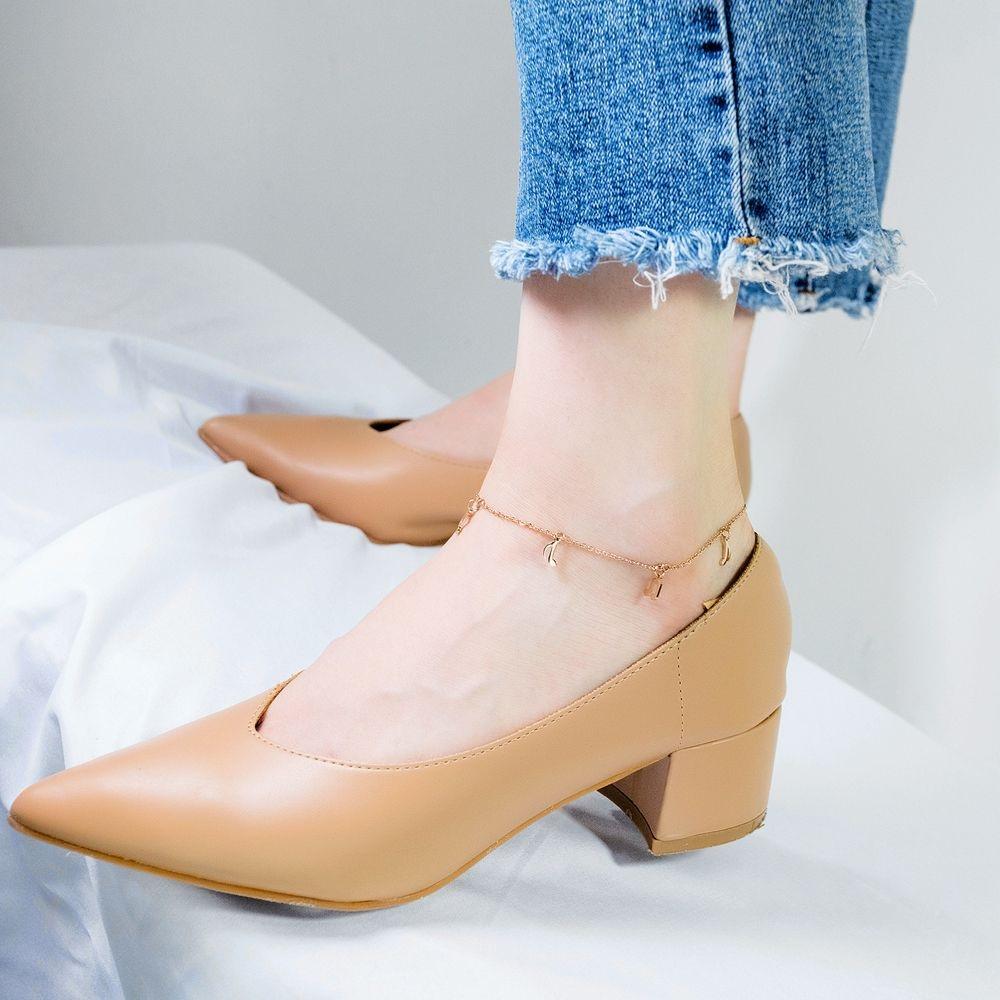 Bullion Gold Dangling Musical Note Everyday Wear Rose Gold Layered Anklet