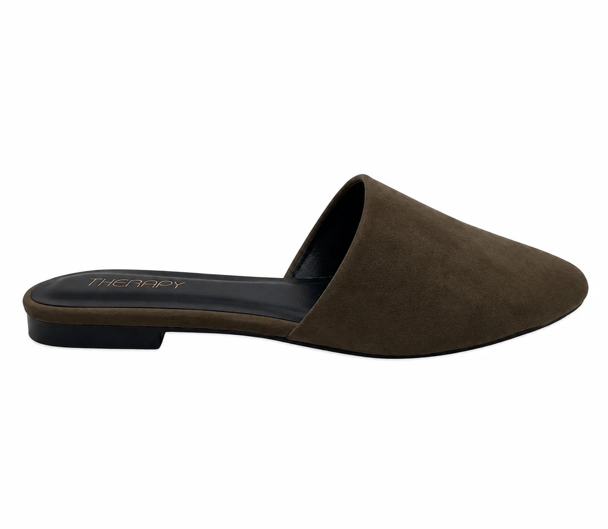 Therapy Finney Khaki Faux Suede