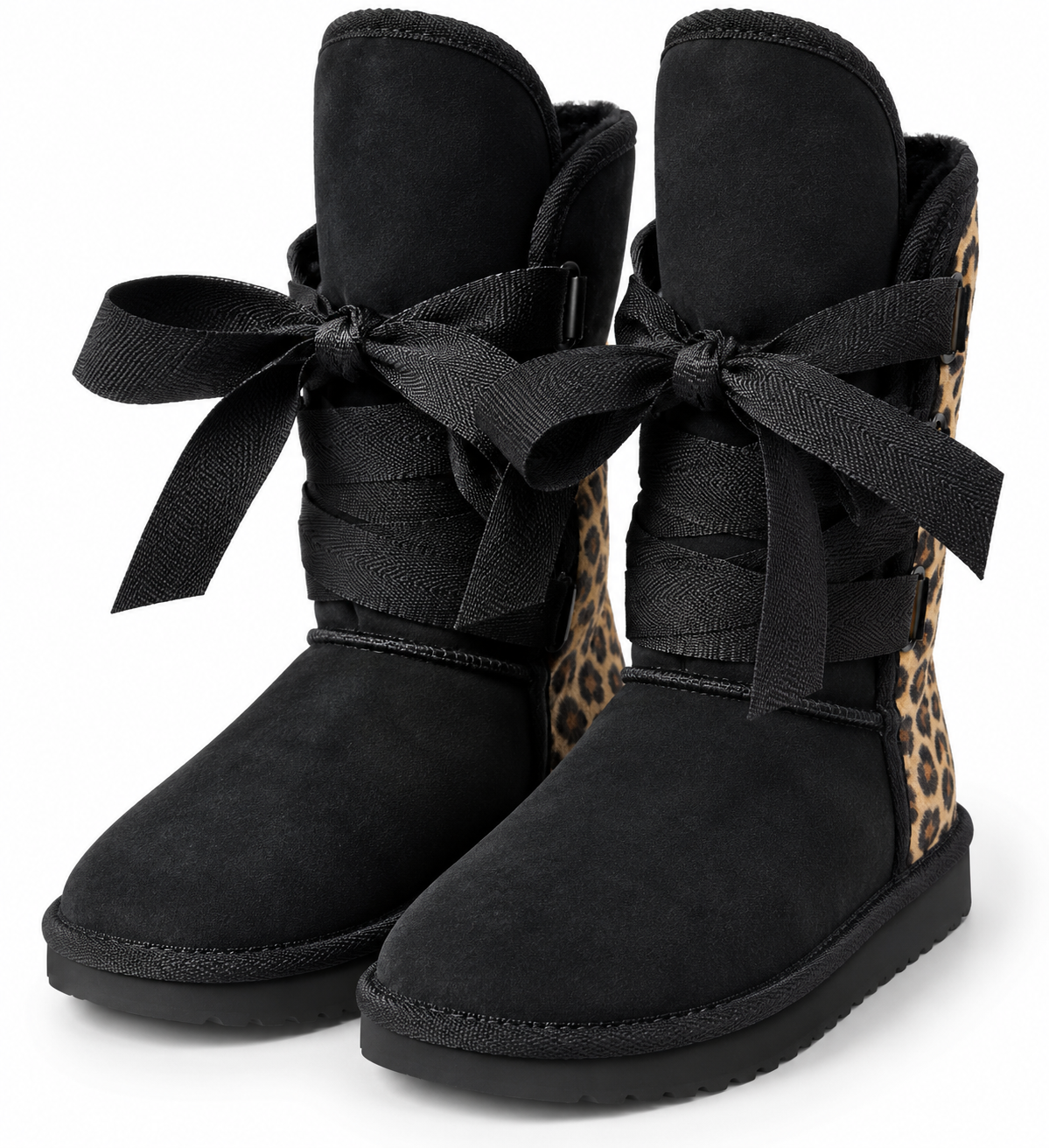 Australian Leather Ugg Roxy Nomad Long - Black Leopard - AU6