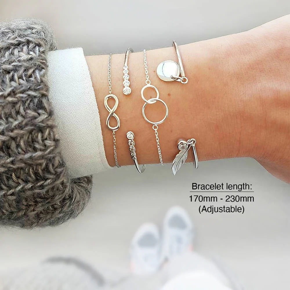 Bohemian 4-Piece Charm Bead Bracelet Set