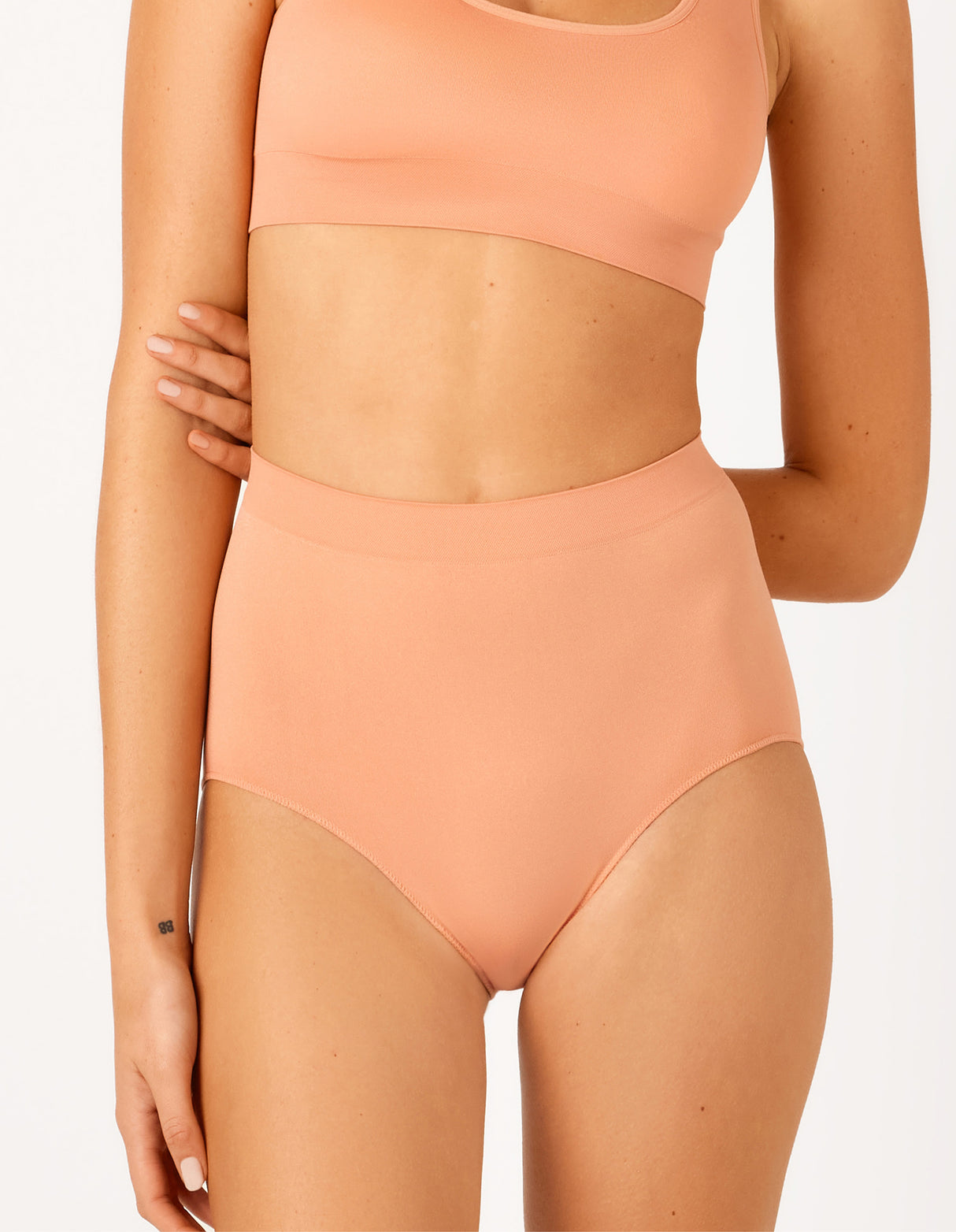 Ambra Bare Essentials Full Brief - Spiced Peach