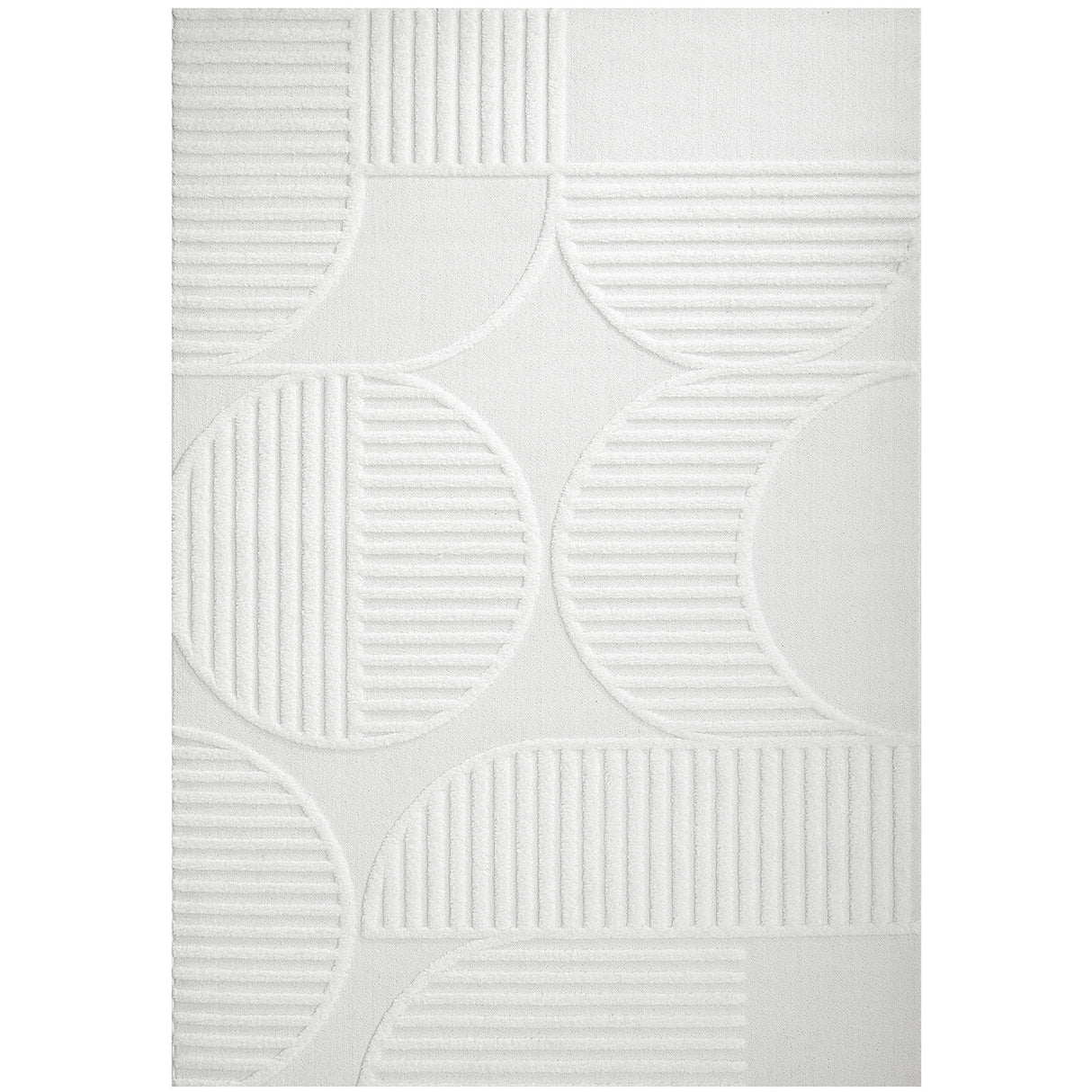 Lotus Leo White Rug