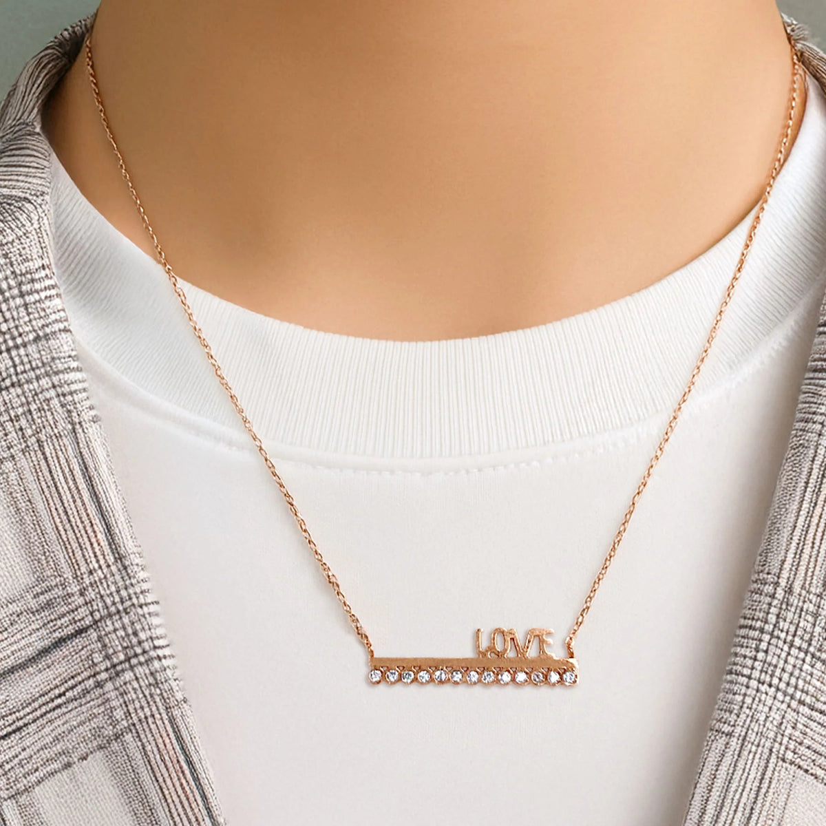 Bullion Gold Love On Top Necklace