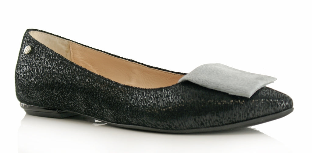 Bosccolo Womens Ballerina Pillow Elite - Black/Gray