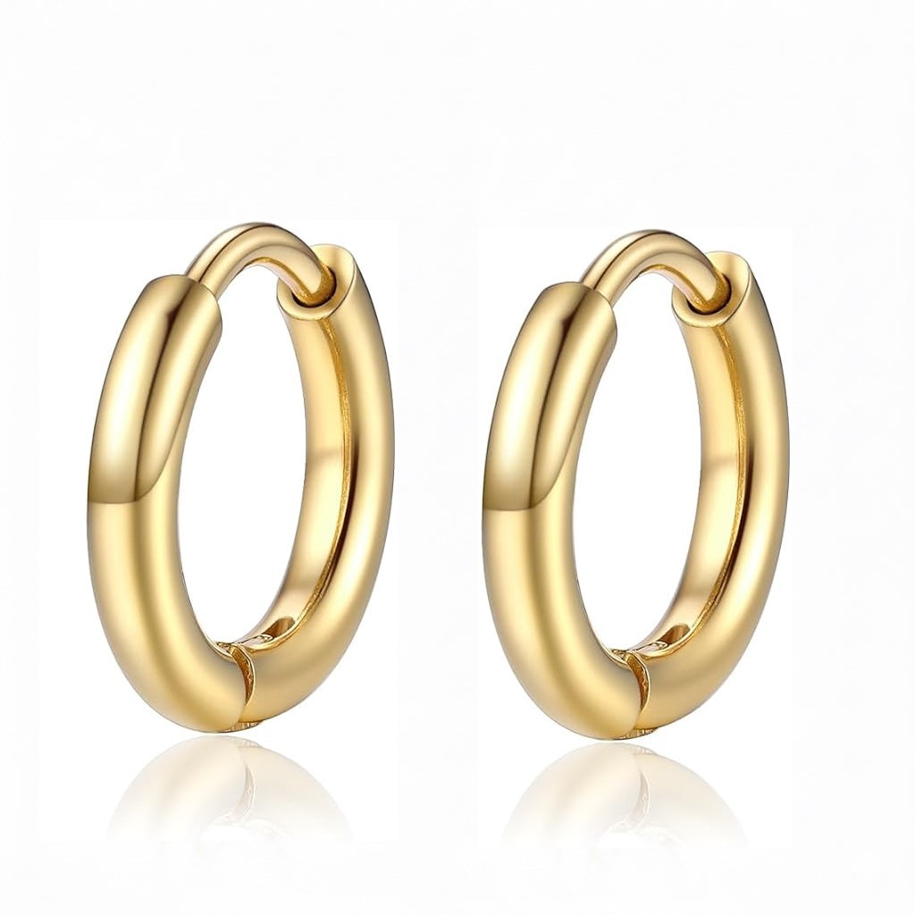 Liv Oliver 18K Gold Huggie Hoops
