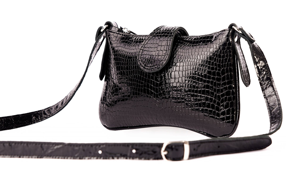 Bosccolo Bag In Black Croco