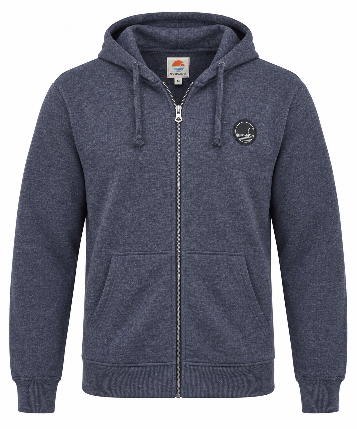 SoulCal Men's Signiture Zip Hoodie - Indigo Marle