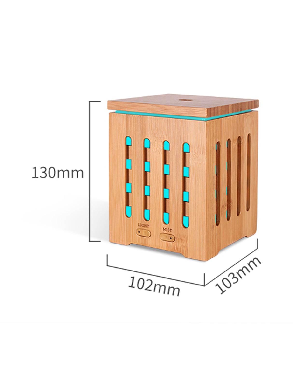 TODO 200Ml Humidifier Aromatherapy Diffuser Ultrasonic 7 Colour Led - Bamboo