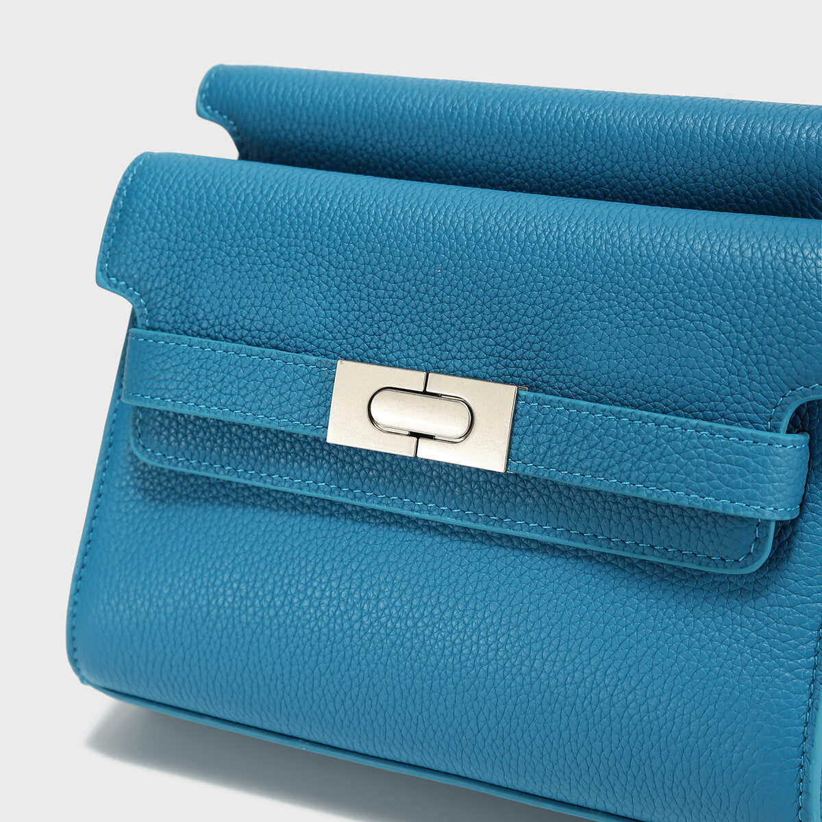 TOGO Leather Flap Crossbody Bag - Blue