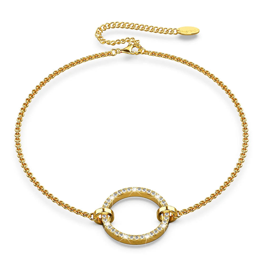 Boxed Orbit of Radiance Earrings & Beauty Bracelet Set with SWAROVSKI® Crystal in Gold