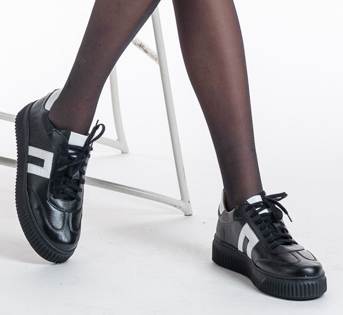 Bosccolo Womens Sneakers - Black/White