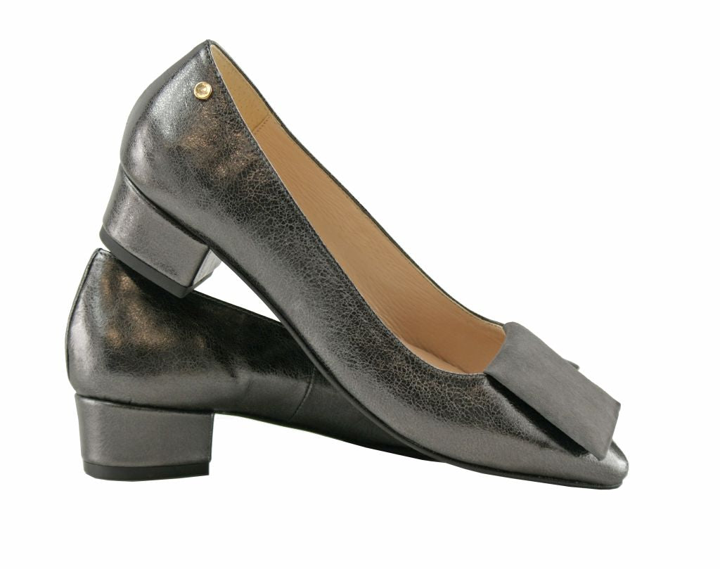 Bosccolo Womens Pumps Pillow - Grey Metalic