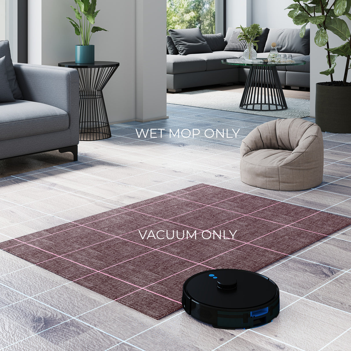 MyGenie Laser Sonic AI Robotic Vacuum and Mop