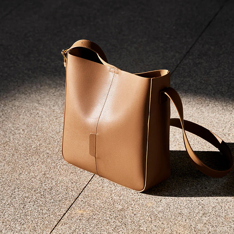 Nalandu Fawn Premium Shopper Bucket Bag - Brown