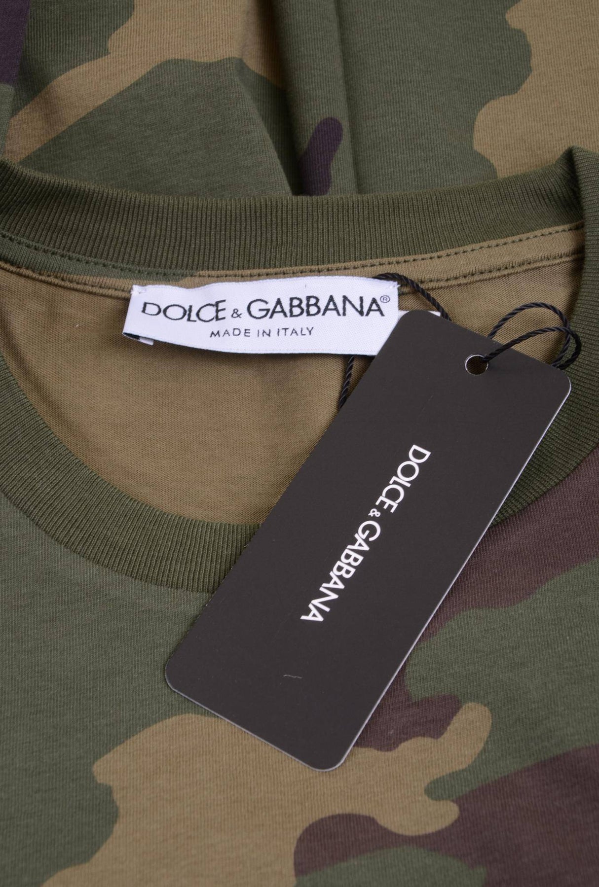 Dolce & Gabbana Men Camouflage Short Sleeve T-shirt