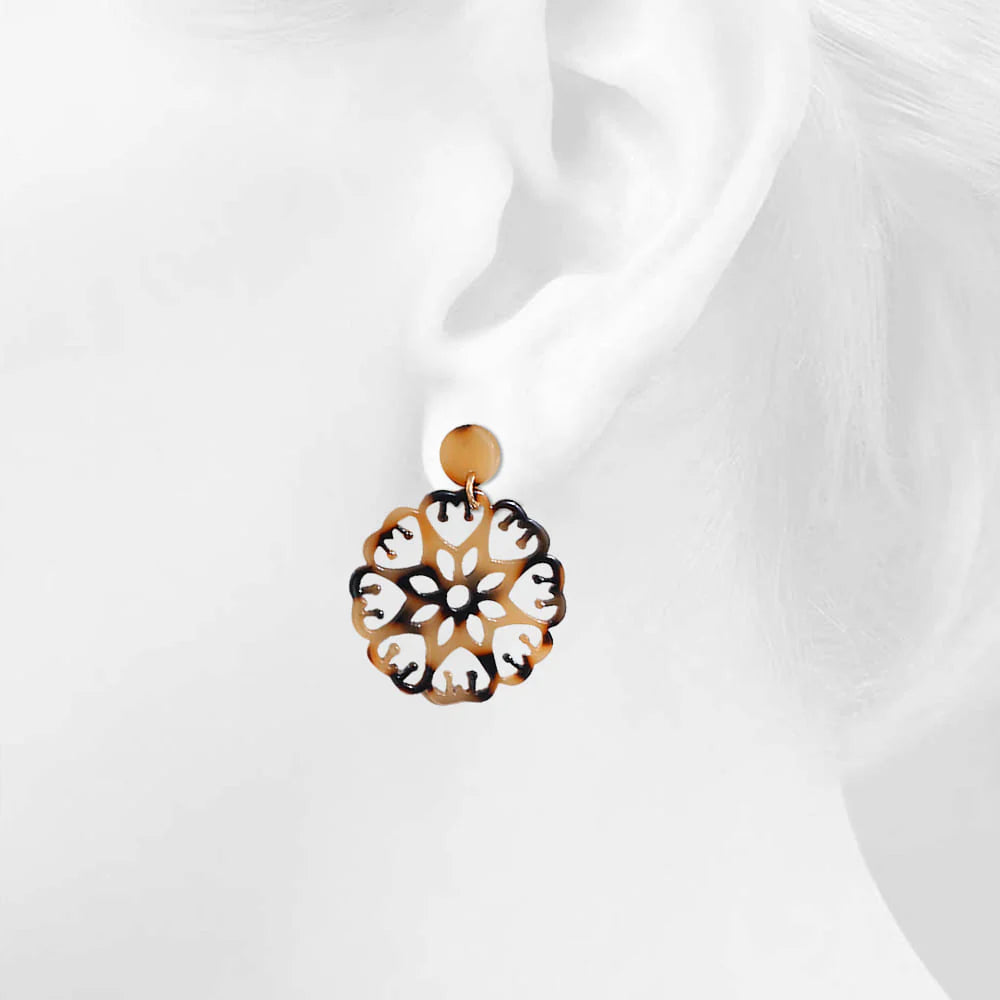 Obsession Kaleidoscopic Drop Earrings Gold