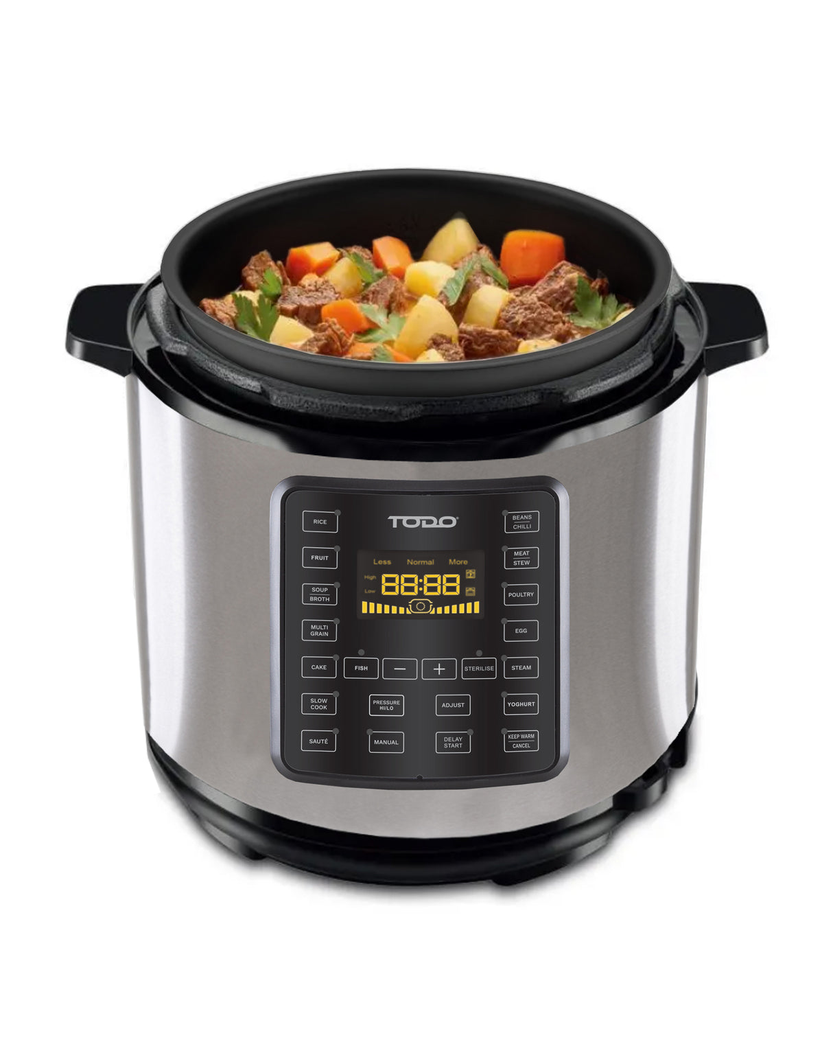 TODO 6L Electric Pressure Cooker 15 Preset Functions 1000W Non-Stick Cooking Pot